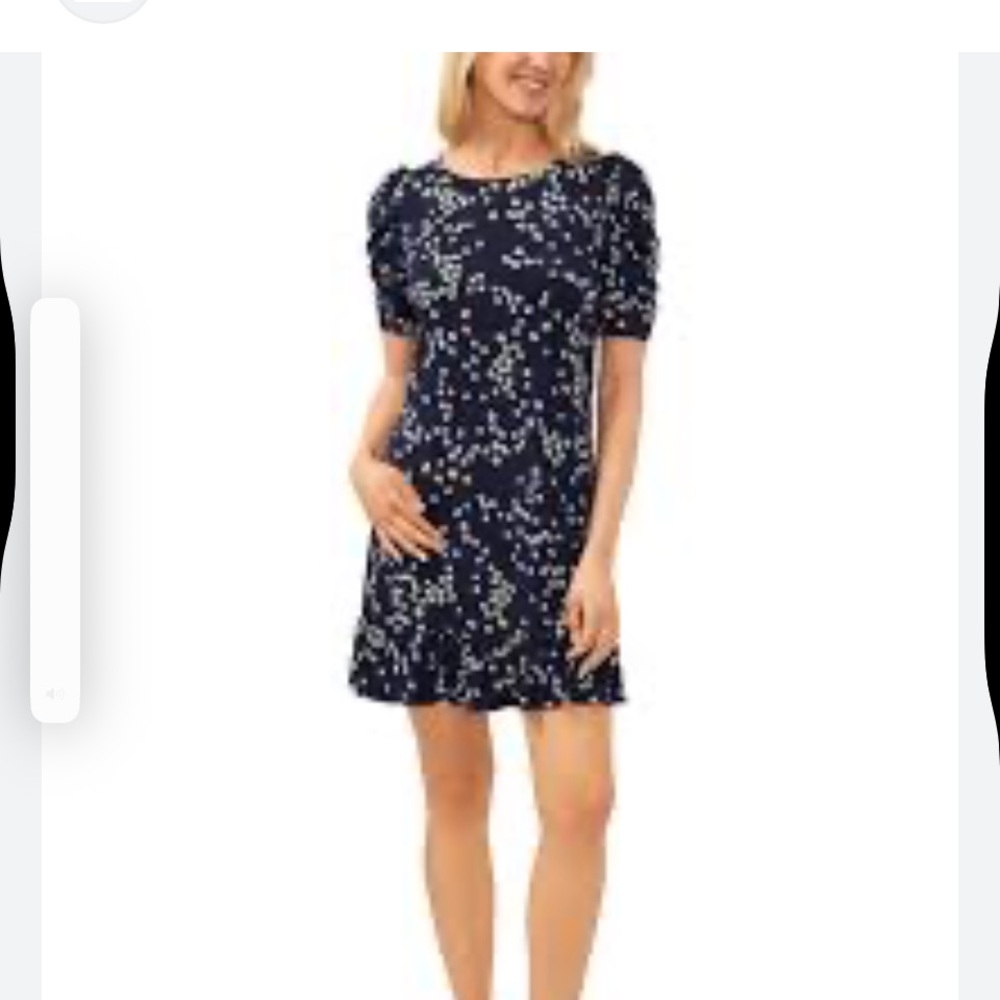 CeCe Women’s print puff sleeve Dress